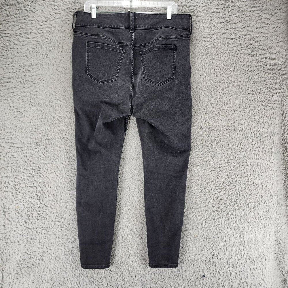 Torrid Jeans Womens 14 Black Stretch High Rise Jegging Legging *Read* - Picture 9 of 13